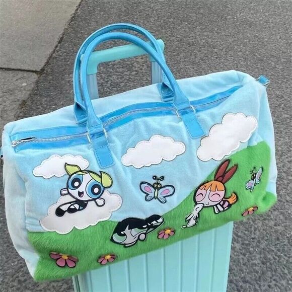 The Powerpuff Girls Weekend Duffle Bag Purse Handbag Shoulderbag - Picture 1 of 8
